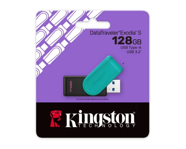KINGSTON 128GB DataTraveler Exodia S USB 3.2 Gen1 DTXS128GB 