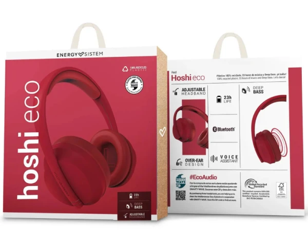ENERGY SISTEM Hoshi ECO Red Bluetooth slušalice sa mikrofonom crvene (M45755) 