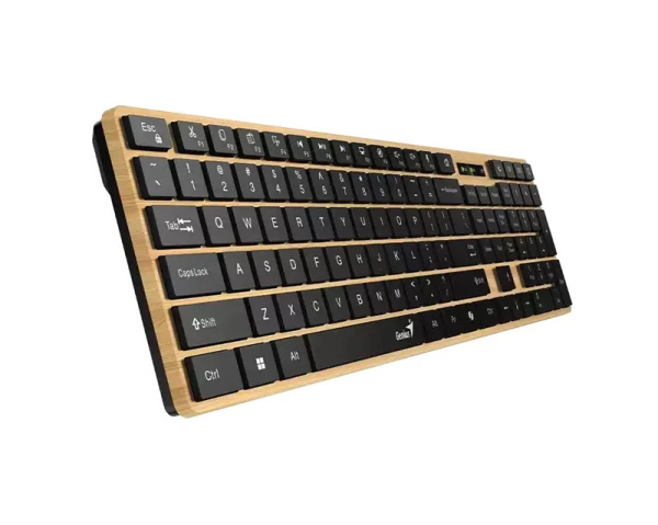 GENIUS SlimStar 7250BT, AI, Pine Wood YU wireless tastatura 
