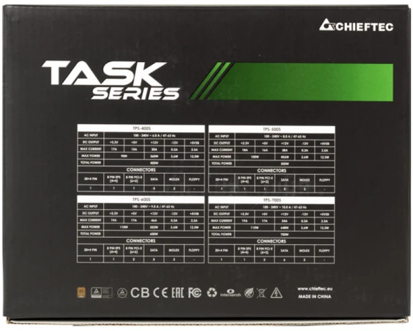 CHIEFTEC TPS-700S 700W TASK 80Plus Bronze napajanje 3Y 