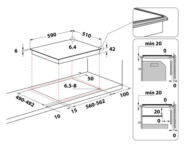 WHIRLPOOL AKT 8601 IX ugradna ploča 