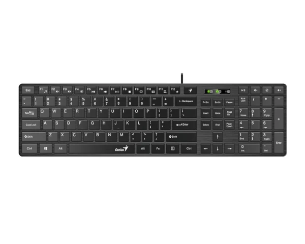 GENIUS SlimStar 126 USB US crna tastatura 