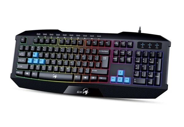 GENIUS K215 Scorpion Gaming USB US crna tastatura 