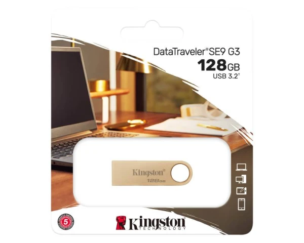 KINGSTON 128GB DataTraveler SE9 G3 USB 3.0 flash DTSE9G3128GB champagne 
