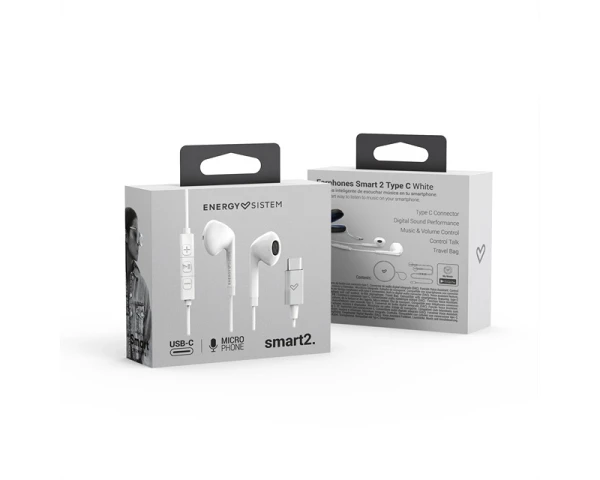 ENERGY SISTEM Smart 2 Type C slušalice sa mikrofonom bele (M44899) 