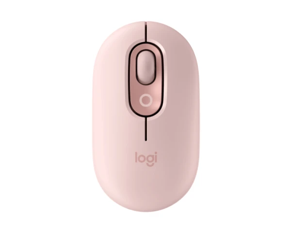 LOGITECH Pop Mouse with Emoji, Rose miš 