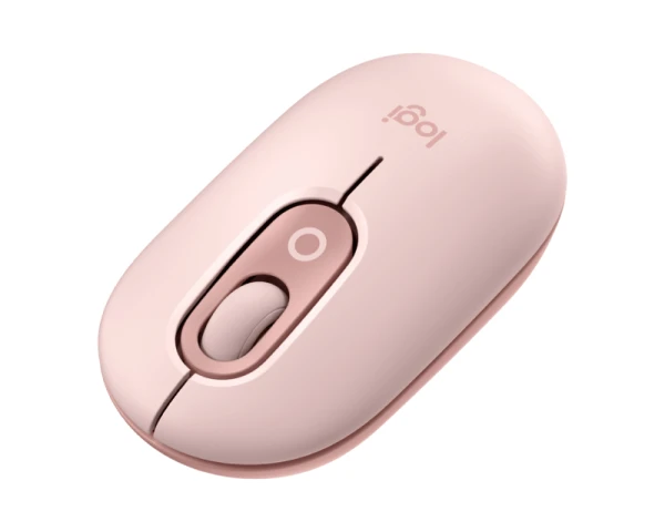 LOGITECH Pop Mouse with Emoji, Rose miš 