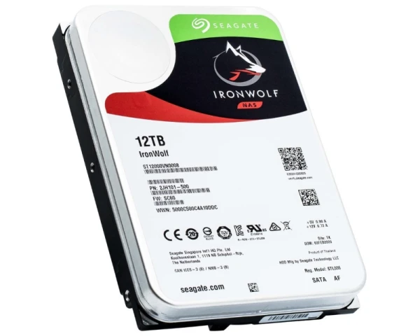 SEAGATE 12TB 3.5 inča SATA III 256MB ST12000VN0008 Ironwolf hard disk