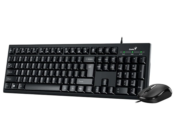GENIUS KM-100SE USB YU crna tastatura+ USB crni miš 