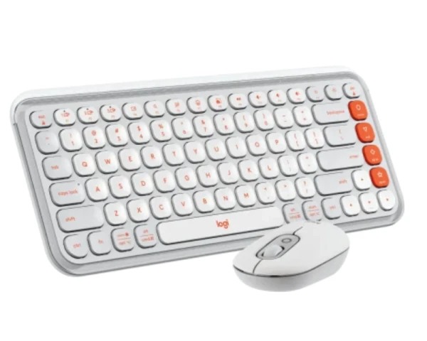LOGITECH POP Icon Combo US tastatura bela 
