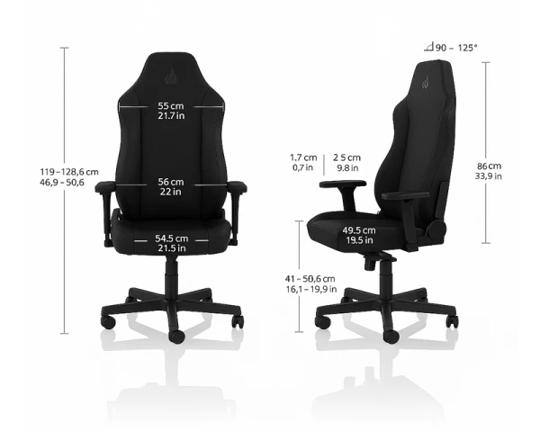 NITRO CONCEPTS X1000 Gaming stolica - Stealth Black 