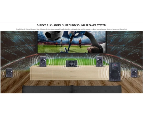 GENIUS SW-HF5.1 4500 v2 crni zvučnici 