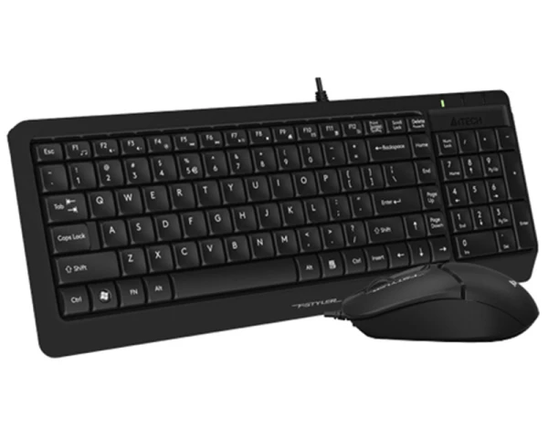 A4 TECH F1512S FSTYLER USB YU crna tastatura + USB crni miš 