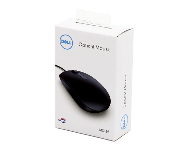 DELL MS116 USB Optical retail box miš 