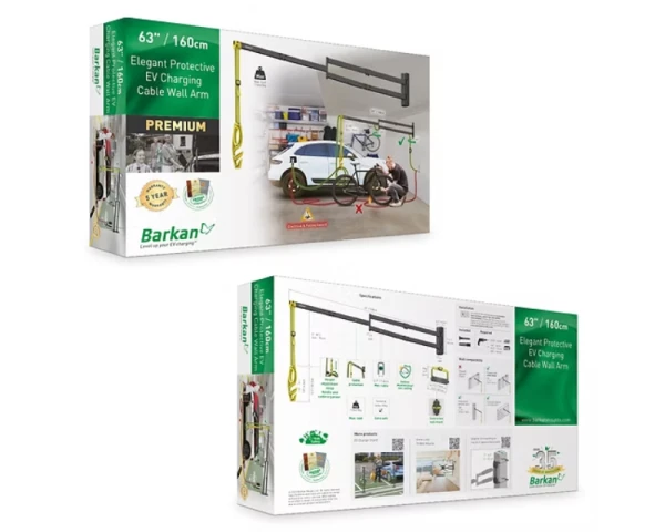 BARKAN EV160WM zidni zglobni nosač kabla za punjenje električnih vozila 160cm 