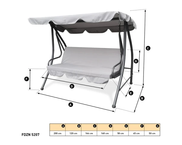 FIELDMANN FDZN 5207 Baštenska stolica za ljuljanje 