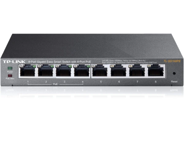 TP-LINK_ TL-SG108PE 8-Port Gigabit Switch sa 4-Porta PoE+ 