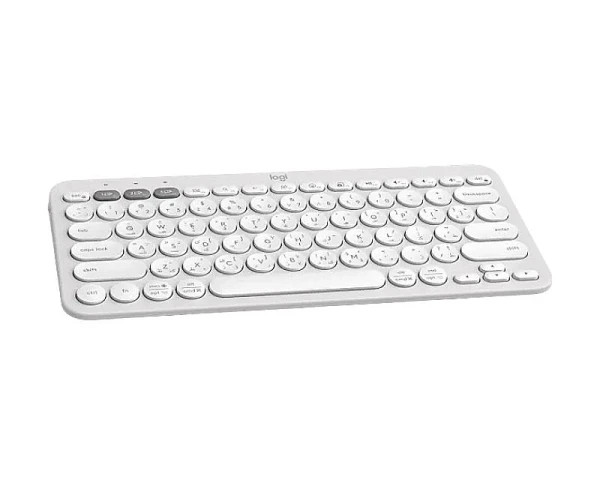 LOGITECH K380s Bluetooth Pebble Keys 2 US bela tastatura 