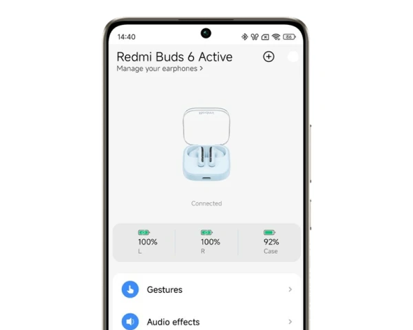 XIAOMI Redmi Buds 6 Active slušalice Transparent powder (BHR8395GL) 