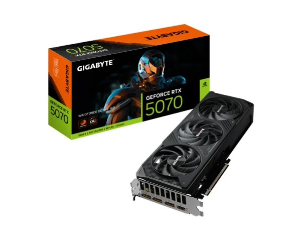 GIGABYTE nVidia GeForce RTX 5070 WINDFORCE 12GB 192bit GV-N5070WF3OC-12GD rev. 1.0 grafička karta