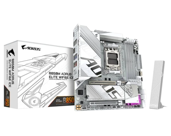 GIGABYTE B850M AORUS ELITE WIFI6E ICE rev. 1.x matična ploča
