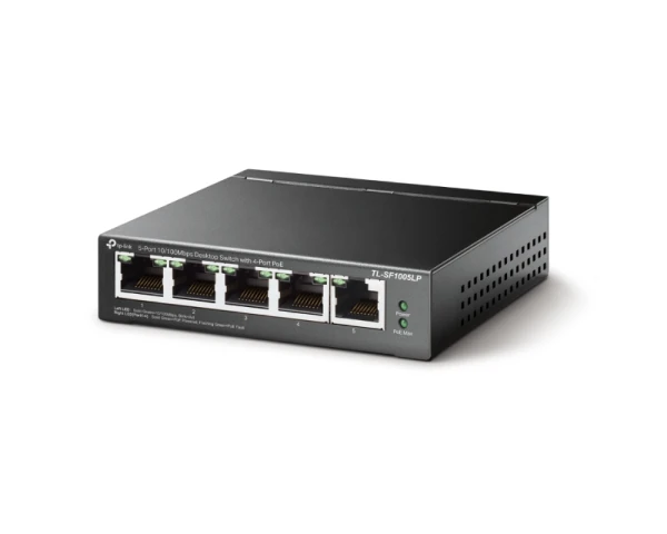 TP-LINK TL-SF1005LP PoE switch 5 porta 10100mbs 
