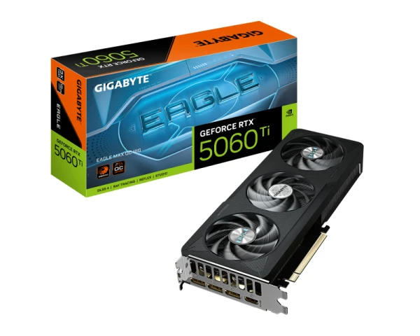 GIGABYTE nVidia GeForce RTX 5060 Ti EAGLE MAX 16GB 128bit GV-N506TEAGLEMAXOC-16GD rev. 1.0 grafička karta