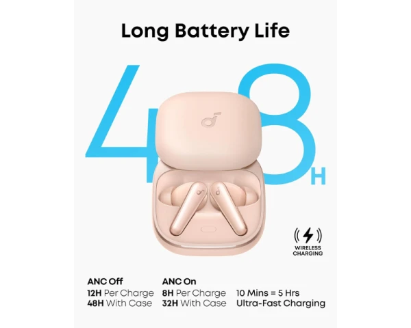 ANKER Soundcore Liberty 5 TWS ANC BT bubice sa mikrofonom roze 