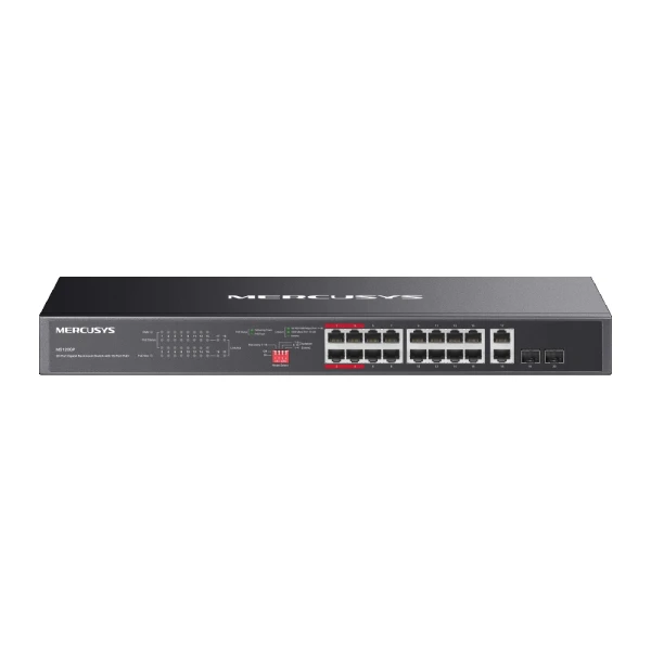 MERCUSYS MS120GP(UN) 20-Port Gigabit Rackmount Switch with 16-Port PoE+ 