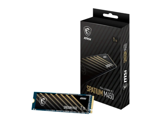 MSI SPATIUM M450 1TB PCIe 4.0 NVMe M.2 V1 SSD 
