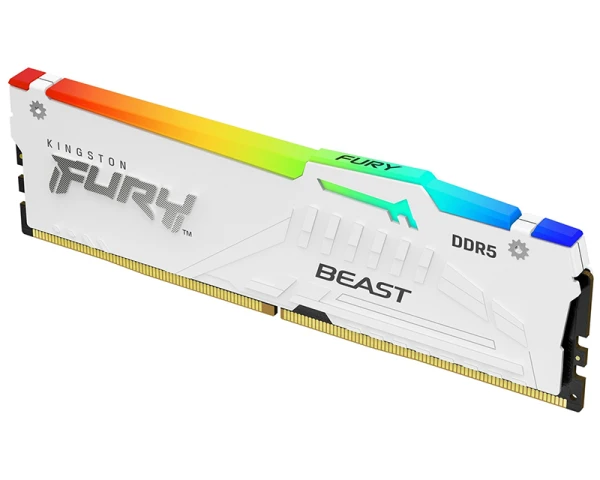 KINGSTON DIMM DDR5 16GB 6000MTs KF560C30BWEA-16 FURY Beast RGB White EXPO 