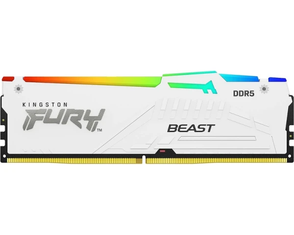 KINGSTON DIMM DDR5 16GB 6000MTs KF560C36BWE2A-16 FURY Beast RGB White EXPO 