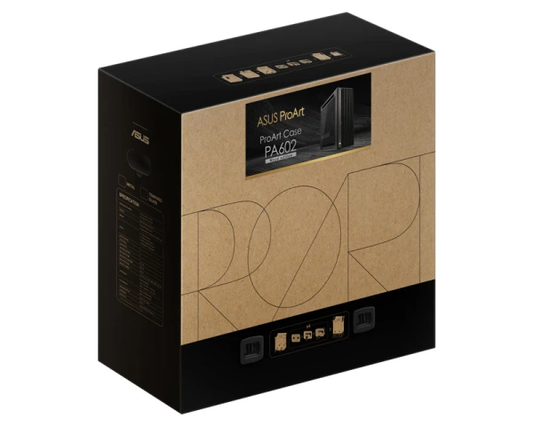 ASUS PROART PA602 WOOD TG PWM BLACK kućište crno 