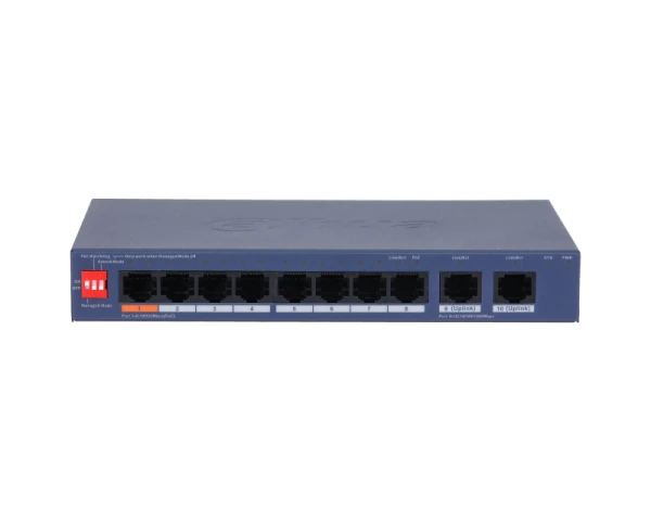 DAHUA CS4010-8ET2GT-60 10-Port Cloud Managed Desktop Switch with 8-Port PoE 