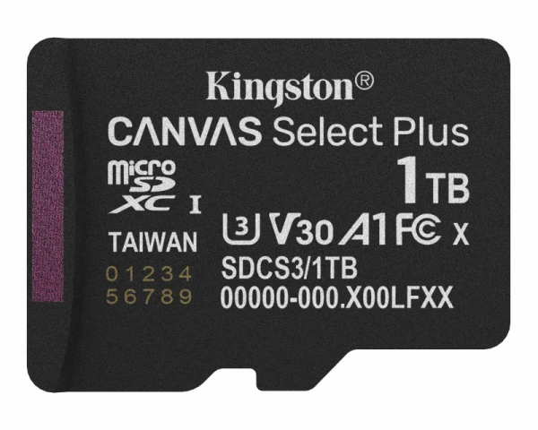KINGSTON Memorijska kartica U1 V10 SDXC 1TB Canvas Select Plus G3 150R A1 SDCS31TBSP 