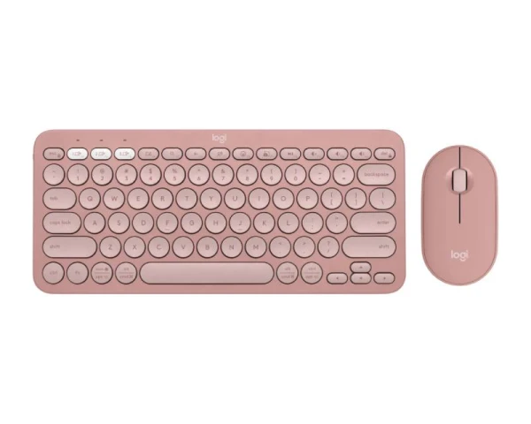 LOGITECH Pebble2 Wireless Combo US tastatura i miš roze 