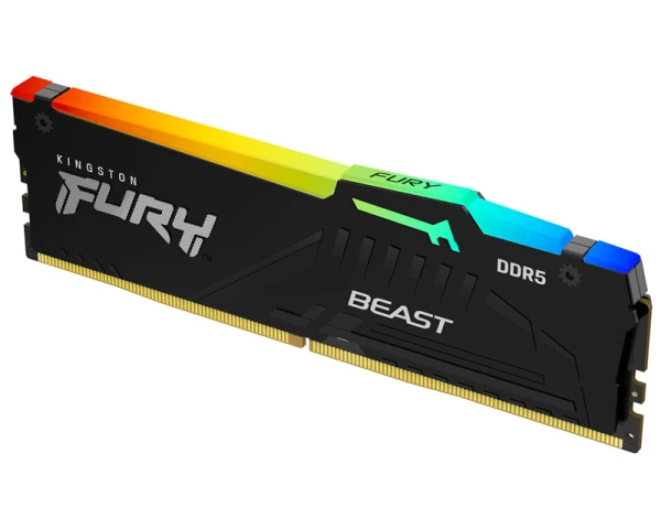 KINGSTON DIMM DDR5 32GB 6000MTs KF560C36BBE2A-32 FURY Beast Black RGB EXPO 