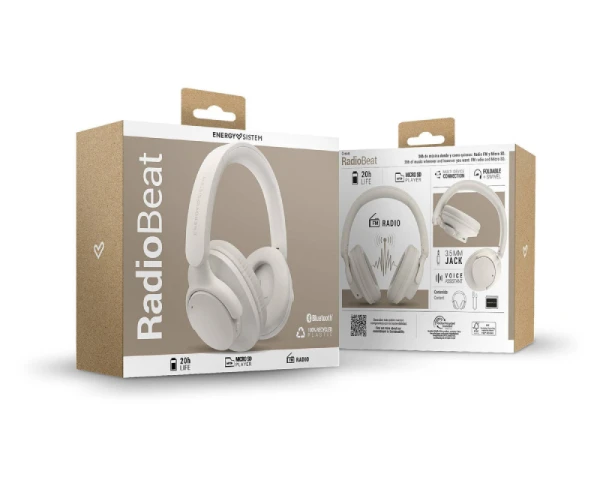 ENERGY SISTEM Cream RadioBeat Bluetooth slušalice krem (M45972) 