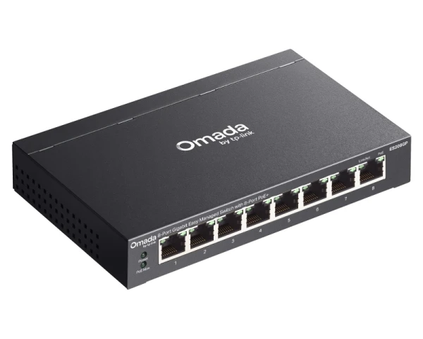 TP-LINK ES208GP Omada 8-Port Gigabit Easy upravljivi Switch 