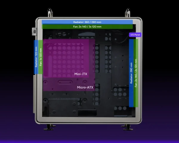 COOLER MASTER Qube 540 Stardust Iron modularno kućište (Q540-MGNN-S00) 