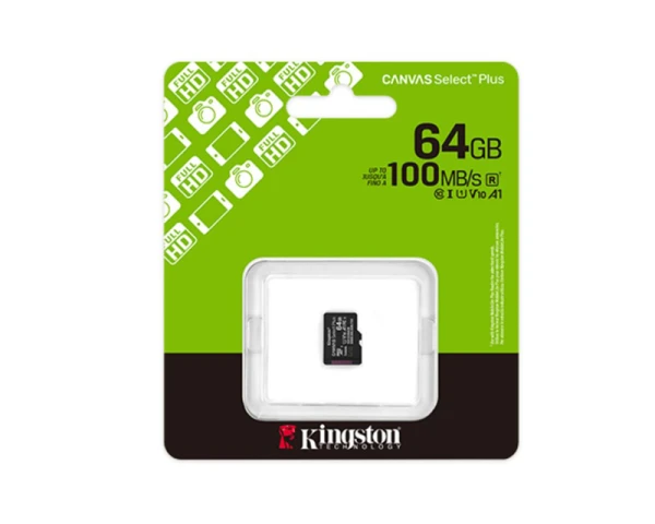 KINGSTON Memorijska kartica U1 V10 SDXC 64GB Canvas Select Plus G3 100R A1 SDCS364GBSP 