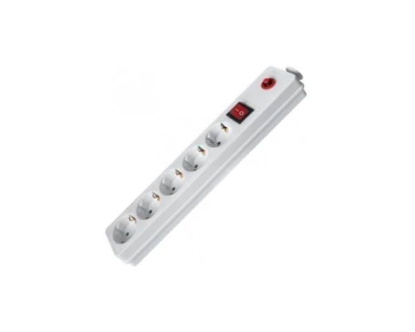 FAST ASIA Produžni kabl 5r1.5m sa prekidačem i zaštitom 3x1.5mm2 (Linkom) - beli 