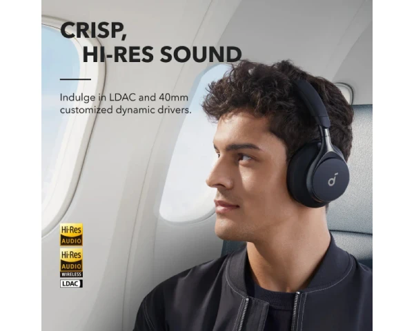 ANKER Soundcore Space One ANC BT slušalice crne 