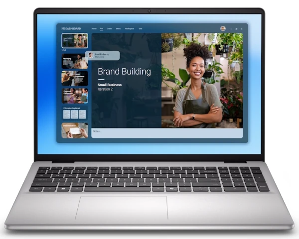 DELL 16 DC16251 16 inch FHD+ 300nits Core 5 120U 16GB 512GB SSD Backlit FP Win11Pro metalni silver laptop 