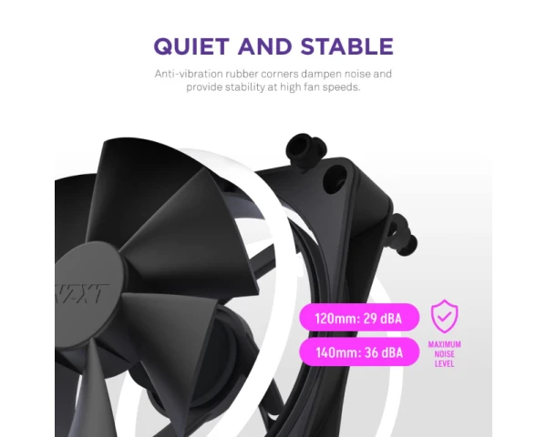 NZXT F140RGB Core 140mm ventilator crni (RF-D14SF-B1) 