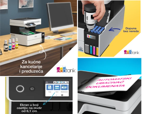 EPSON L6460 EcoTank ITS Wireless multifunkcijski inkjet štampač 
