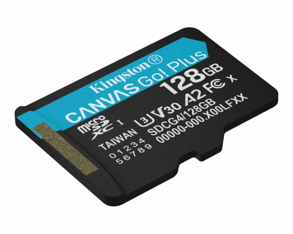 KINGSTON Memorijska kartica U3 V30 microSDXC 128GB Canvas Go Plus 200MBs A2 SDCG4128GBSP 