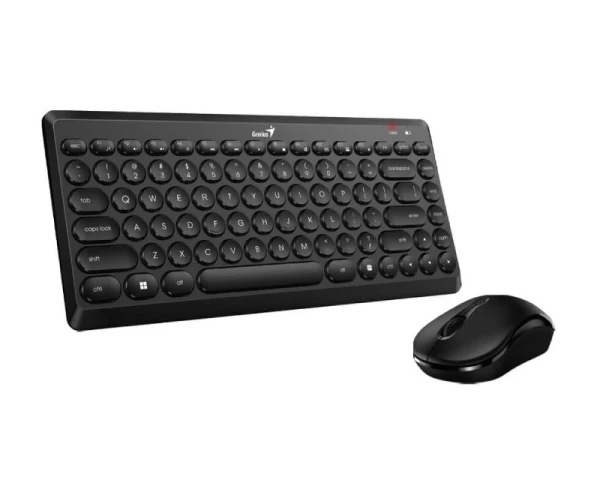 GENIUS LuxeMate Q8000 Wireless USB US crna tastatura + miš 