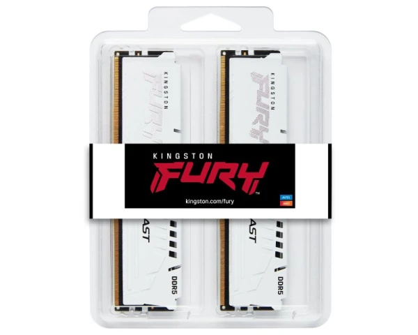 KINGSTON DIMM DDR5 64GB (2x32GB kit) 6000MTs KF560C36BWEK2-64 FURY Beast White EXPO 