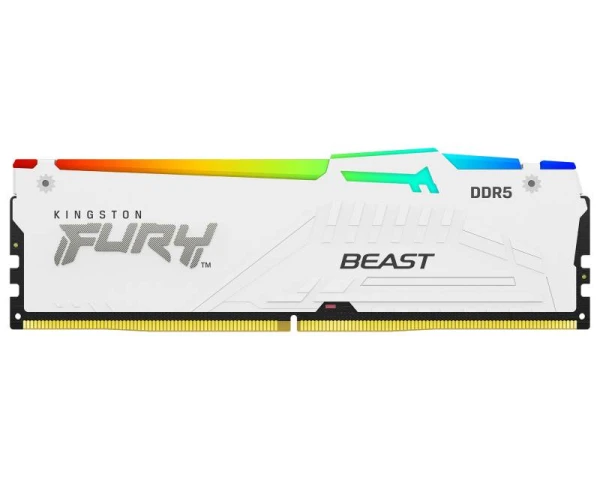 KINGSTON DIMM DDR5 32GB 5600MTs KF556C36BWEA-32 Fury Beast RGB White Expo 